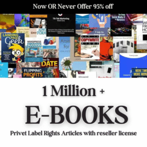 1 Million+ eBooks Bundle + 1 Million PLR Articles Bonus with Resell Rights | 1M eBook Collection