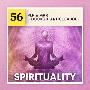56 Spirituality PLR eBooks & Articles | PLR Bundle with Resell Rights | Commercial Use eBook Collection
