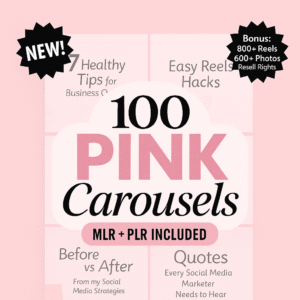 100 Stunning Pink Aesthetic Carousel Templates to Elevate Your Instagram Feed