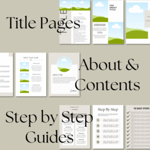 Canva eBook Template | Course Workbook Template | How to Create an eBook | 250-Page Editable Book Template