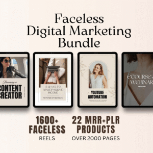 22 Faceless Digital Marketing DFY Products | MRR & Resell Rights Included