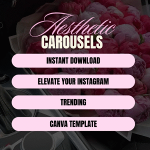 100 Stunning Pink Aesthetic Carousel Templates to Elevate Your Instagram Feed