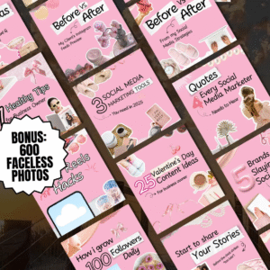 100 Stunning Pink Aesthetic Carousel Templates to Elevate Your Instagram Feed