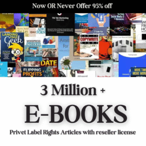 3 Million+ eBooks Bundle + 3 Million PLR Articles Bonus with Resell Rights | 3M eBook Collection