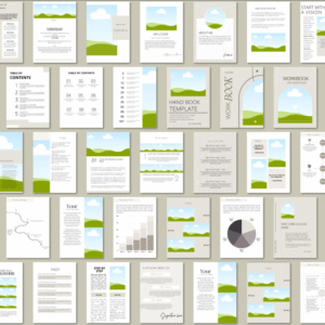 Canva eBook Template | Course Workbook Template | How to Create an eBook | 150-Page Editable eBook Template in Canva